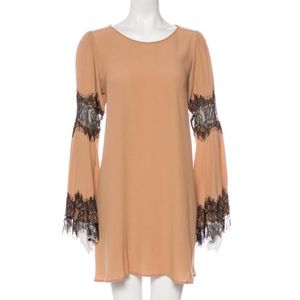 For Love and Lemons long sleeve shift mini dress